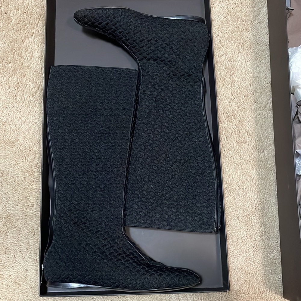 Bottega Veneta flat boot with full back zipper